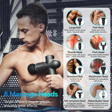 Booster Massage Gun Electric Neck Massager 7.4V  Smart Hit Fascia Gun for Body Massage Relaxation Fitness Electric Muscle Massag