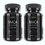 JEMEESEN - Ashwagandha Maca Root Extract Capsules - 500 mg Ashwagandha 1000 mg Maca Root - Men & Women Supplement Stress Relief