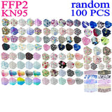KN95 FFP2 CE 15 Color Wholesale Fish Mask  Hygienic Mascarillas Protective Respirator Anti-Fog Adult FPP2 Reusable Masques