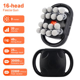 16-Head Fascia Gun High-Frequency Vibration Body Massage Gun Waist and Back  Massager Neck Shoulder Massager Muscle masajeador